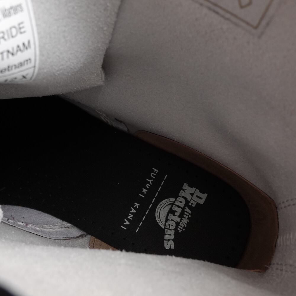 Dr. Martens Boots Unisex SZ M9 W10 BLK White 1460 Fuyuki Kanai For Pride Combat - Picture 14 of 16